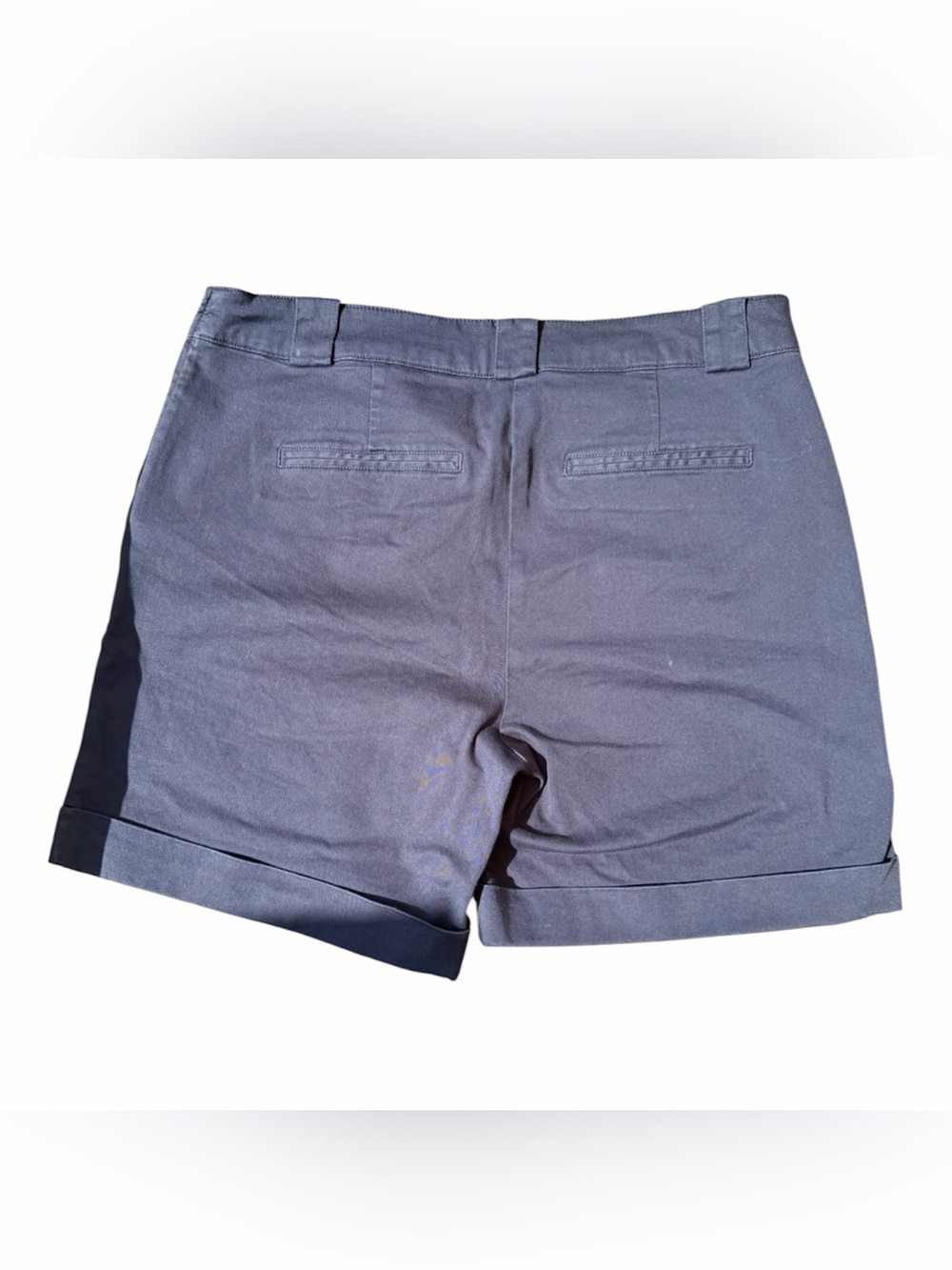 BARBOUR Navy Bowline Cuffed Cotton Shorts with Button Trim - Picture 8 of 11